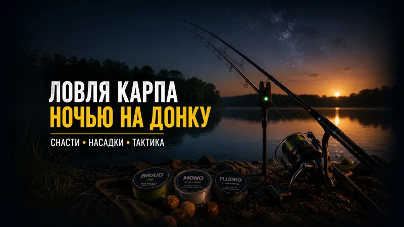 Ловля карпа ночью на донку: секреты успешной рыбалки