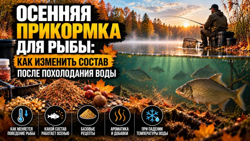 Осенняя прикормка для рыбы: как изменить состав после похолодания воды