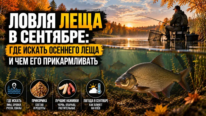 Ловля леща в сентябре: где искать осеннего леща и чем его прикармливать