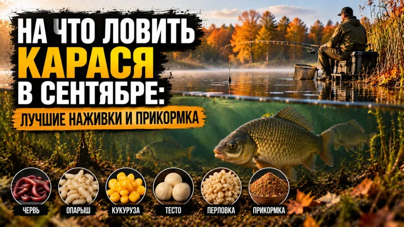 На что ловить карася в сентябре: лучшие наживки и прикормка